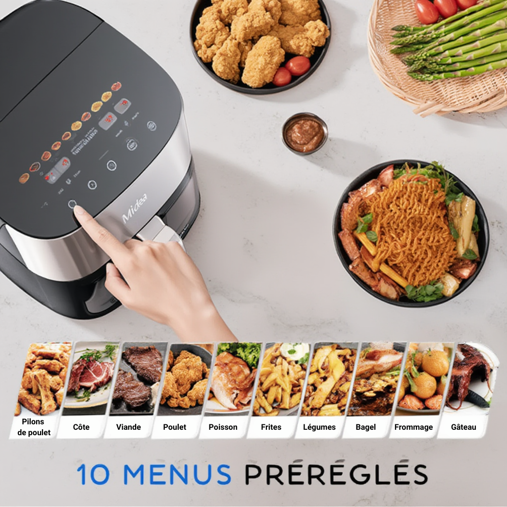 Friteuse San Huile 6,5l | Airfryer | Lacuissonsaine