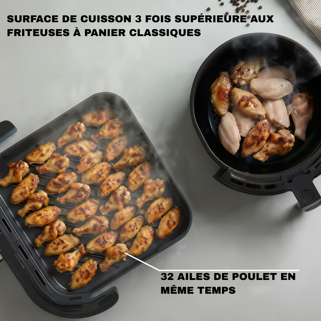 Friteuse Sans Huile 4,2L | Airfryer | Four à pizza | Lacuissonsaine