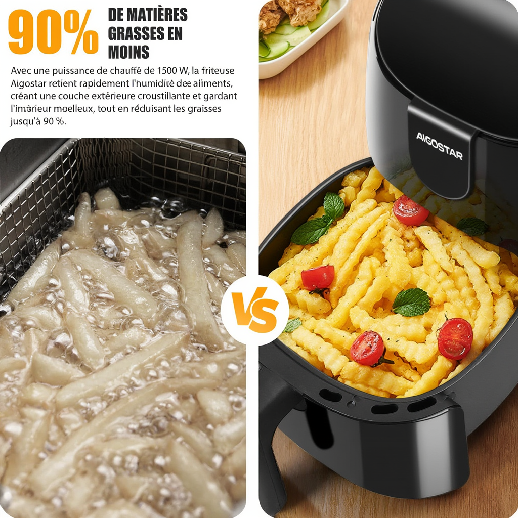 Friteuse Sans Huile 4L | Airfryer | Lacuissonsaine