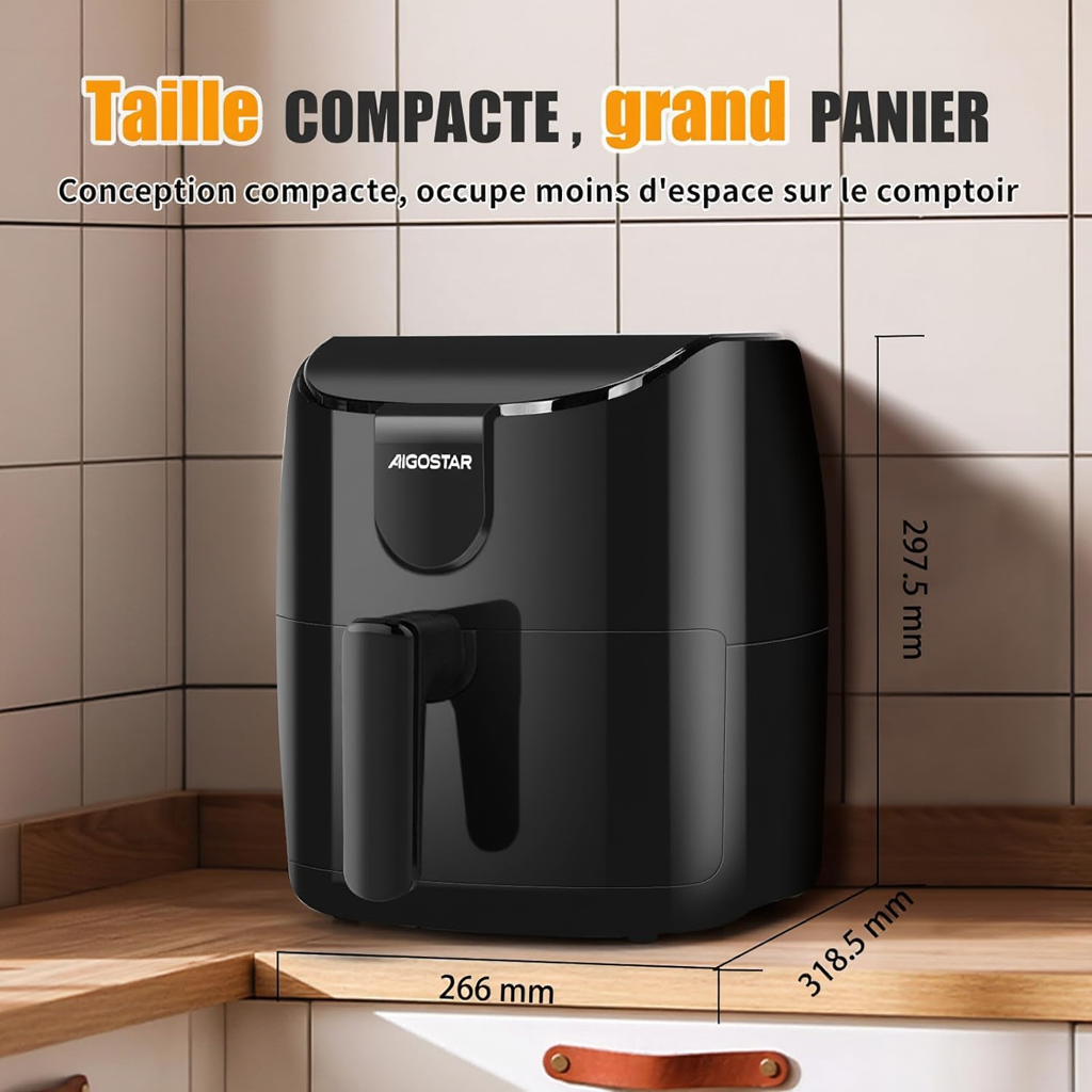 Friteuse Sans Huile 4L | Airfryer | Lacuissonsaine