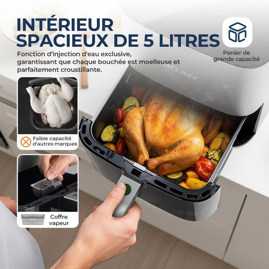 Friteuse Sans Huile 5L | Airfryer | Lacuissonsaine