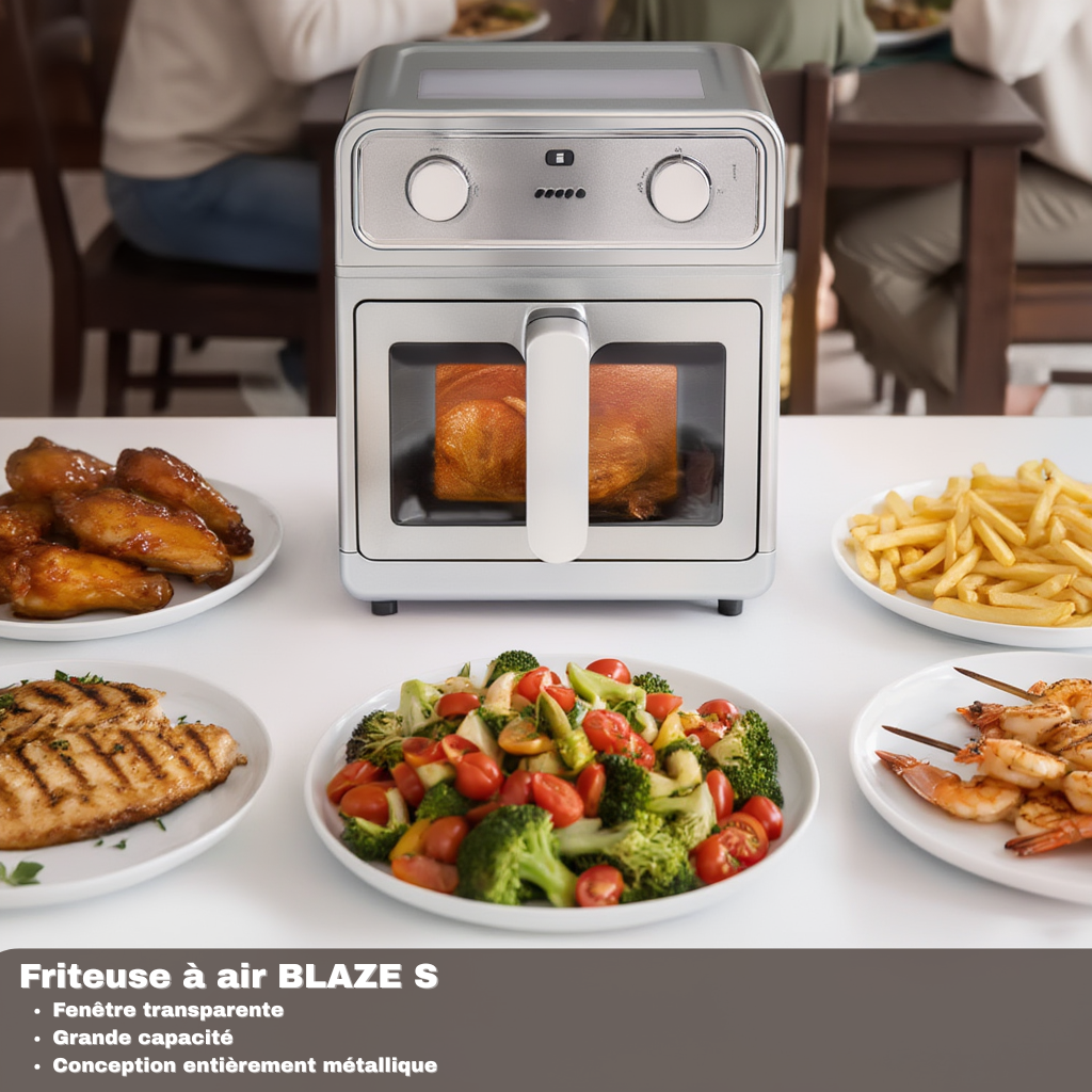 Friteuse Sans Huile 6,5L Acier Inoxydable | Airfryer | Lacuissonsaine