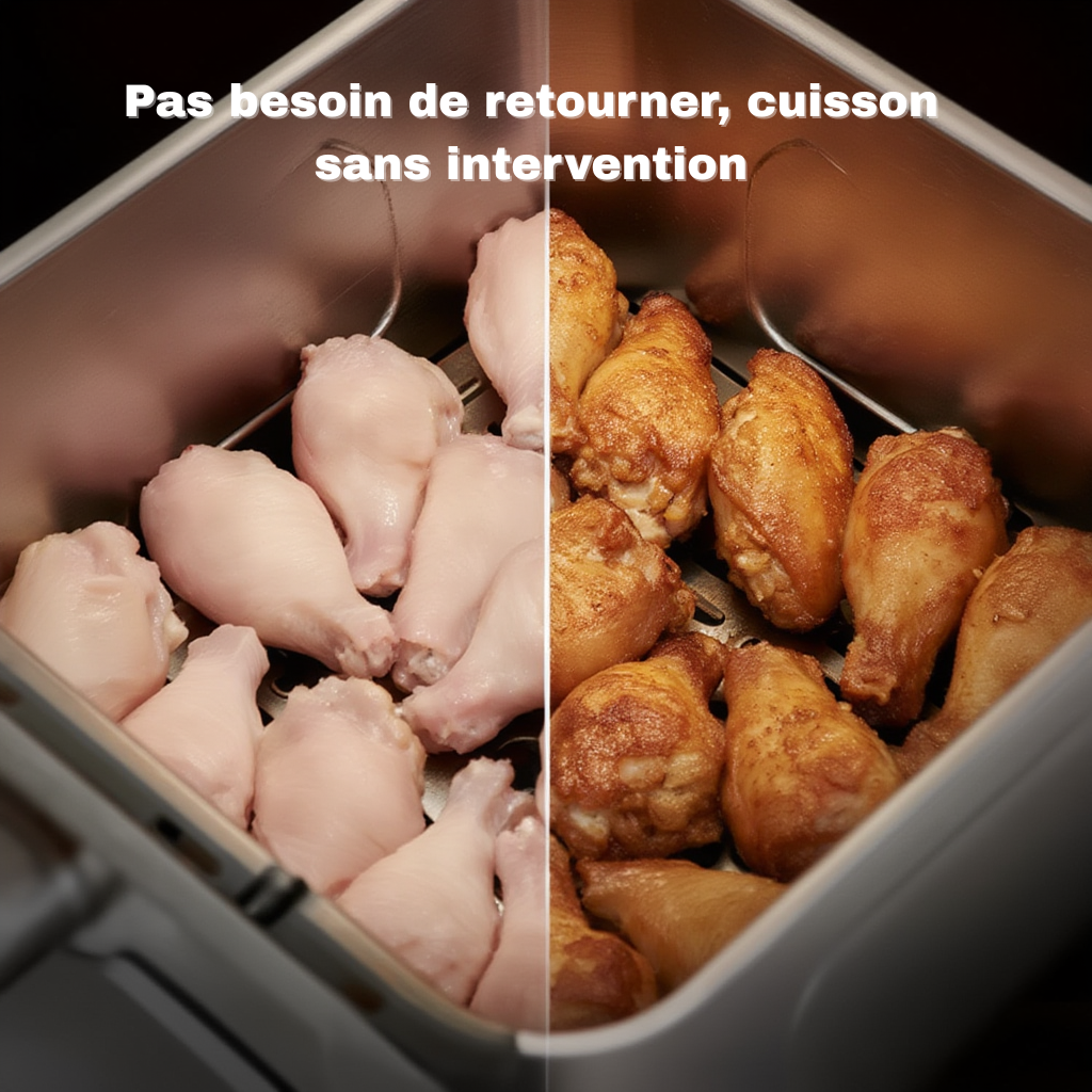Friteuse Sans Huile 6,5L Acier Inoxydable | Airfryer | Lacuissonsaine