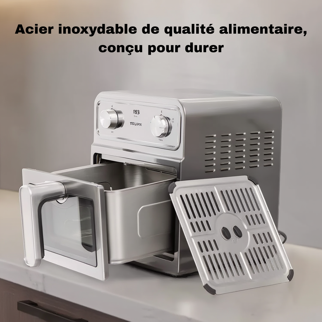 Friteuse Sans Huile 6,5L Acier Inoxydable | Airfryer | Lacuissonsaine