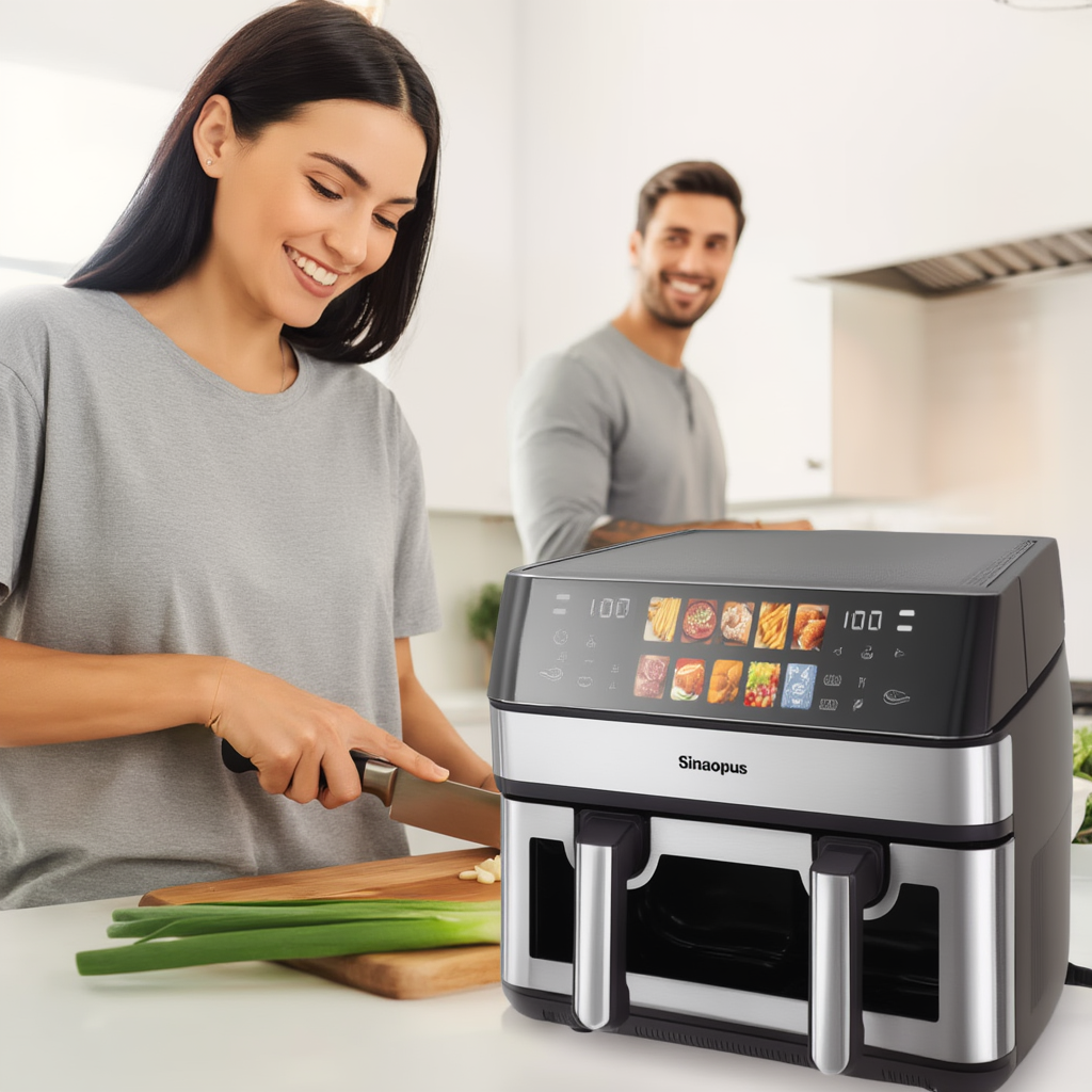 Friteuse Sans Huile de 8,5L Double Panier | Airfryer | Lacuissonsaine