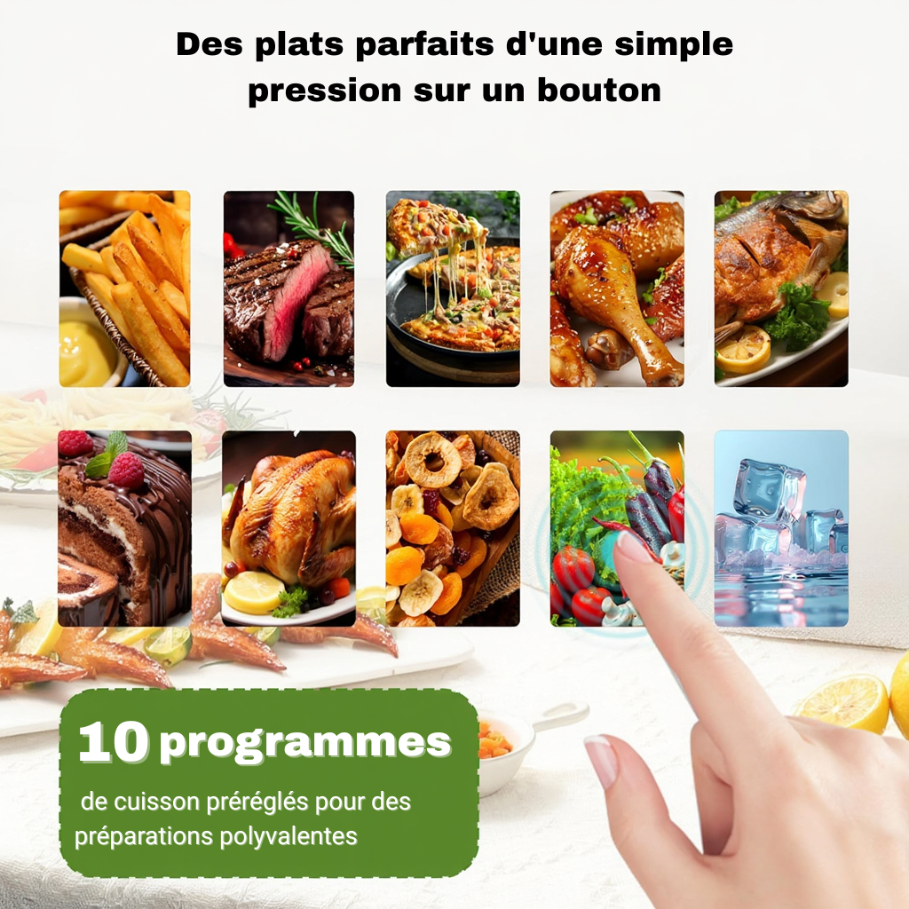 Friteuse Sans Huile Double Chambre de 9L | Airfryer