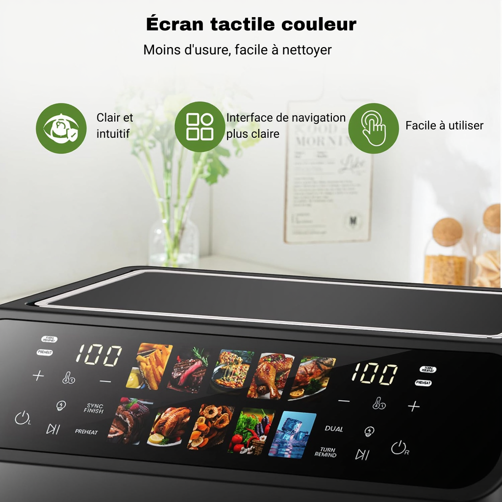 Friteuse Sans Huile Double Chambre de 9L | Airfryer