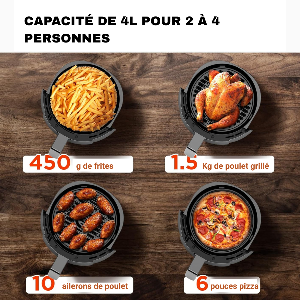 Friteuse Sans Huile 4,5l | Airfryer | Lacuissonsaine